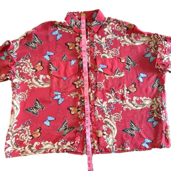 The Kooples Red Floral Blouse - Picture 10 of 11